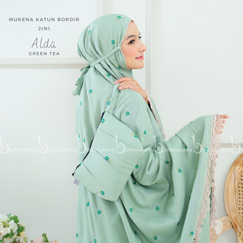 Mukena Dewasa 2in1 Katun Bordir Alda