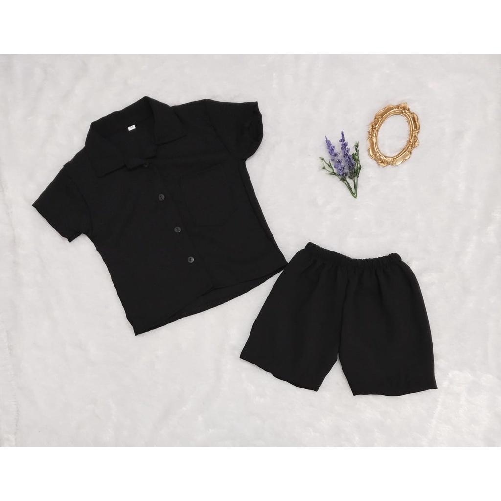 VF - Setelan Anak Pendek Crinkle