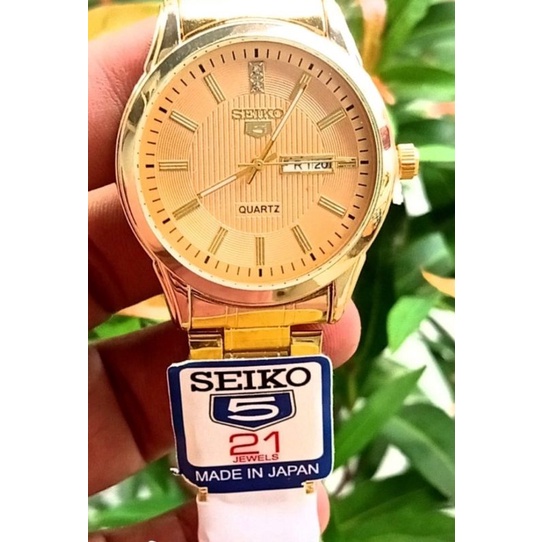 ini baru Real pict jam tangan pria terlaris jam tangan Seiko rantai stainless termurah