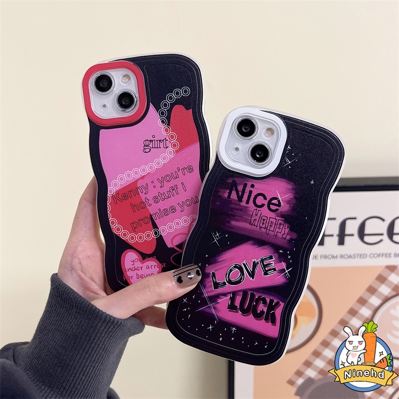 Huawei Y9 Prime 2019 Nova 7i Nova9 8 7 SE Pro Nova Y90 Y70 Plus 5T 4e 3i 3e Y7A Y9s P20 Pro P30 Lite Honor 8X Pink Graffiti Casing Handphone Bahasa Inggris Tahan Guncangan Aesthetic Black Soft Case