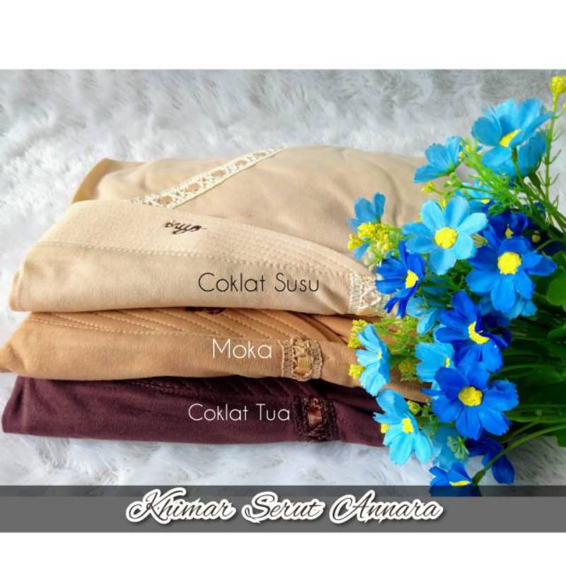 khimar jumbo annara serut kerudung instan jilbab instan khimar serut xxl