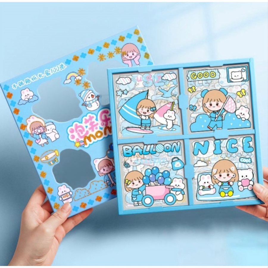 Sticker Momo Aesthetic Stiker Buku Diary Tumbr Botol Lucu