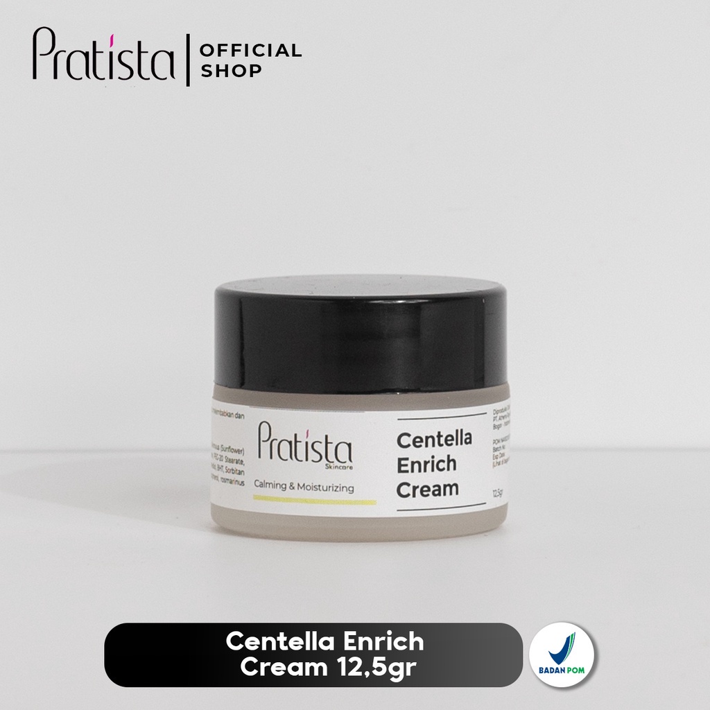 Pratista Cream Bopeng Wajah CENTELLA ENRICH CREAM Pratista Skincare Krim Lubang Bekas Jerawat dan Cacar BPOM