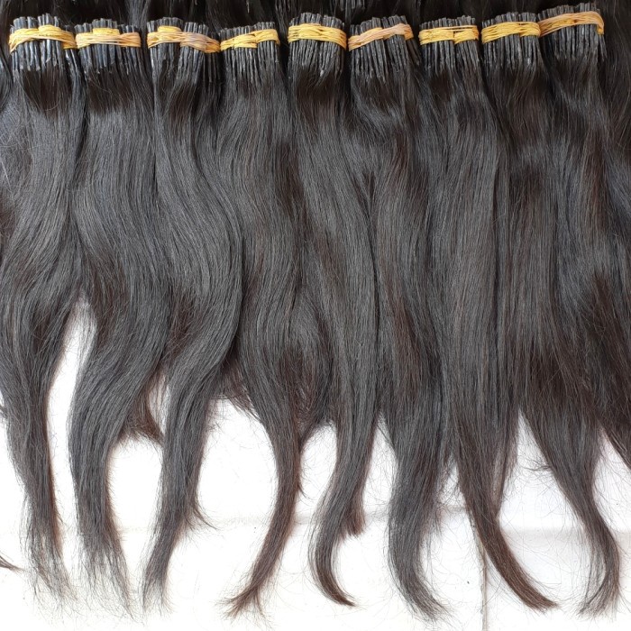 Extension Rambut Sambungan Asli/ Hair Extension Human Hair Panjang 60Cm