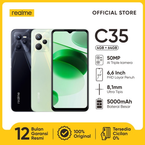 REALME C35 4/64 GB 4/128 GB GARANSI NASIONAL
