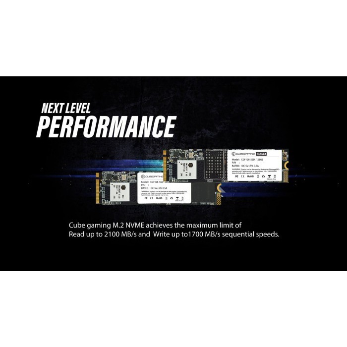 CUBE GAMING 512GB M.2 NVME PCIe Gen3x4 / NVME M.2 512GB