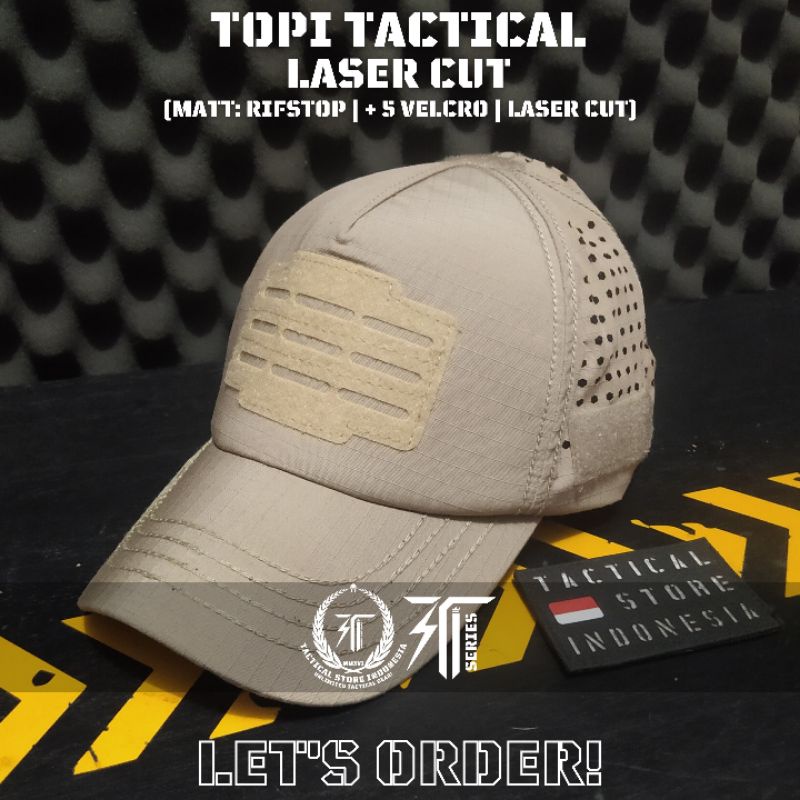 Topi Tactical Laser Cut Cream