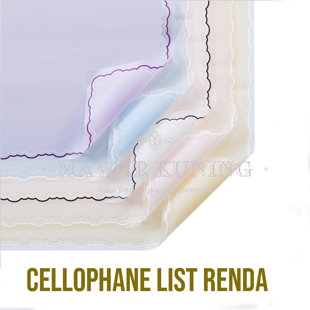 

[ 20 Lembar ] Cellophane List Renda - BBWF