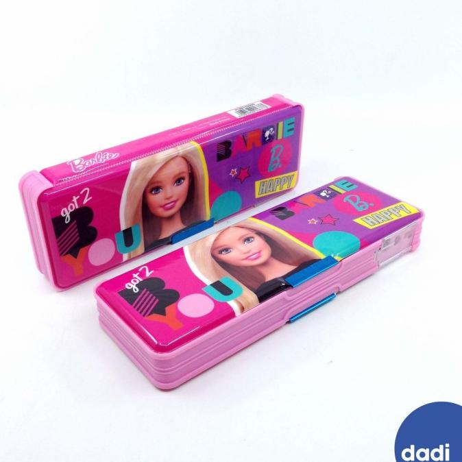

Barbie Pencil Case Vinyl Magnetic - Dadi/ Tempat pinsil Anak