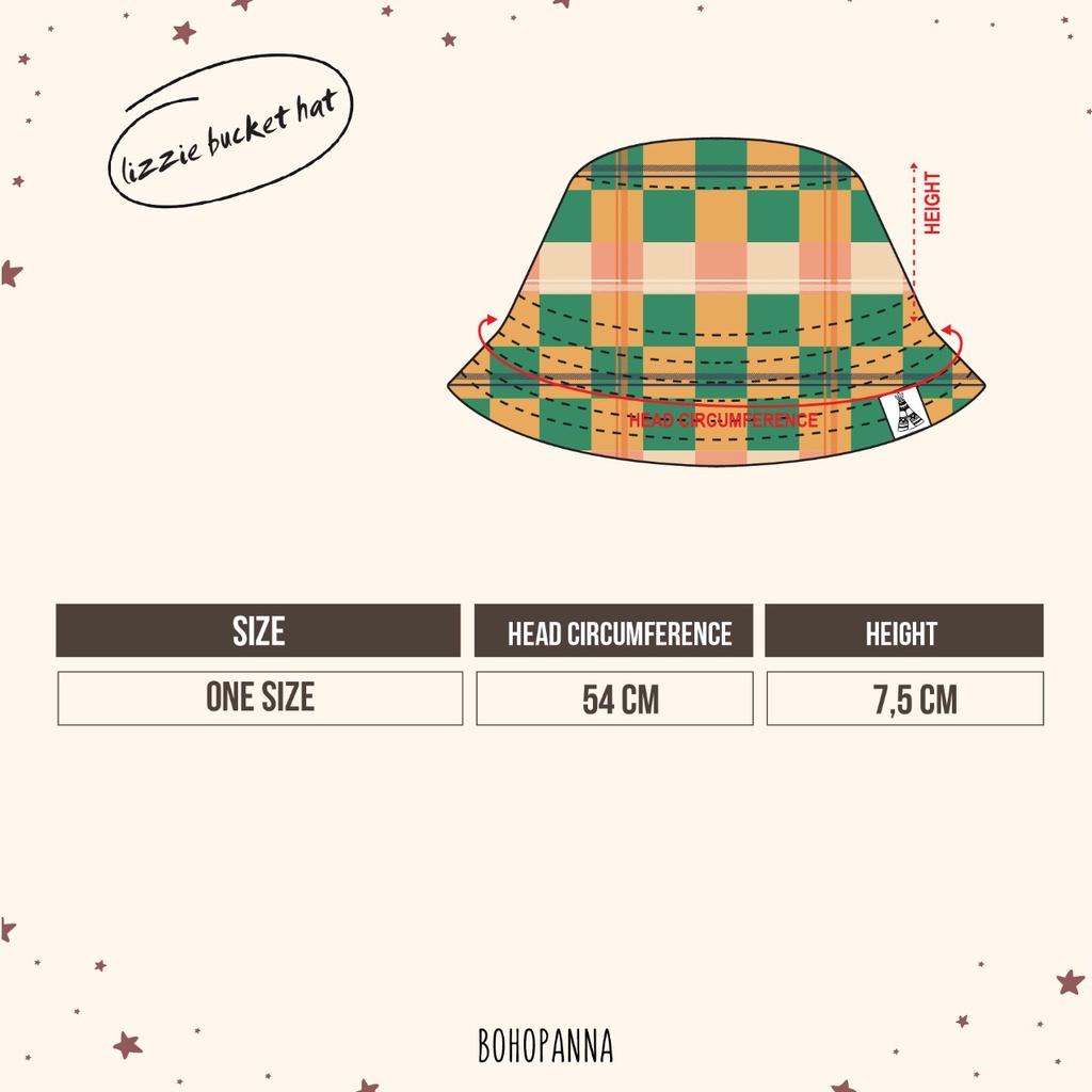 BOHOPANNA Lizzie Bucket Hat - Topi Anak