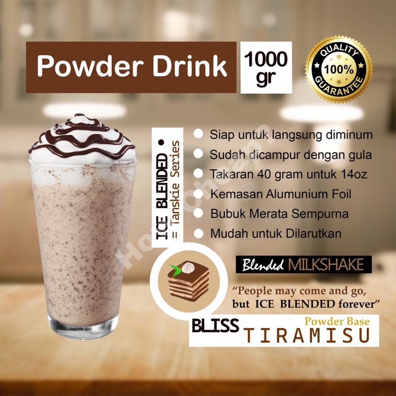 Bubuk Tiramisu Blend 1kg [Ready to Drink] #001