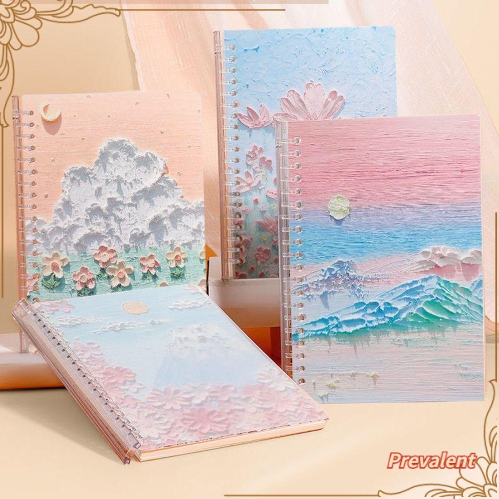 Preva A5 Landscape Notebook Stationery Kosong Notepad Lukisan Gaya Cina