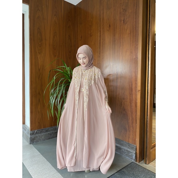 Kaftan Wanita Lebaran | Kaftan Putih Premium | Kaftan Jumbo Mewah Pesta | Kaftan Premium Import | Ka