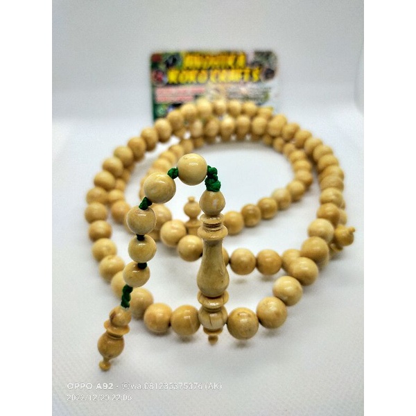 TASBIH 99 MUSLIM AKAR BAHAR PUTIH BERKUALITAS