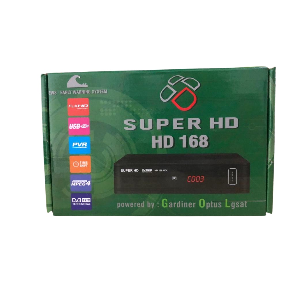 STB SET TOP BOX DVB T2 Super HD 168 Optus TV Digital Terrestrial Receiver TV Tanpa Anten Antena