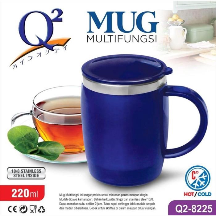 Gelas Thermos Vacuum Mug Kopi Termos Stainless 220 Ml Q2 8255