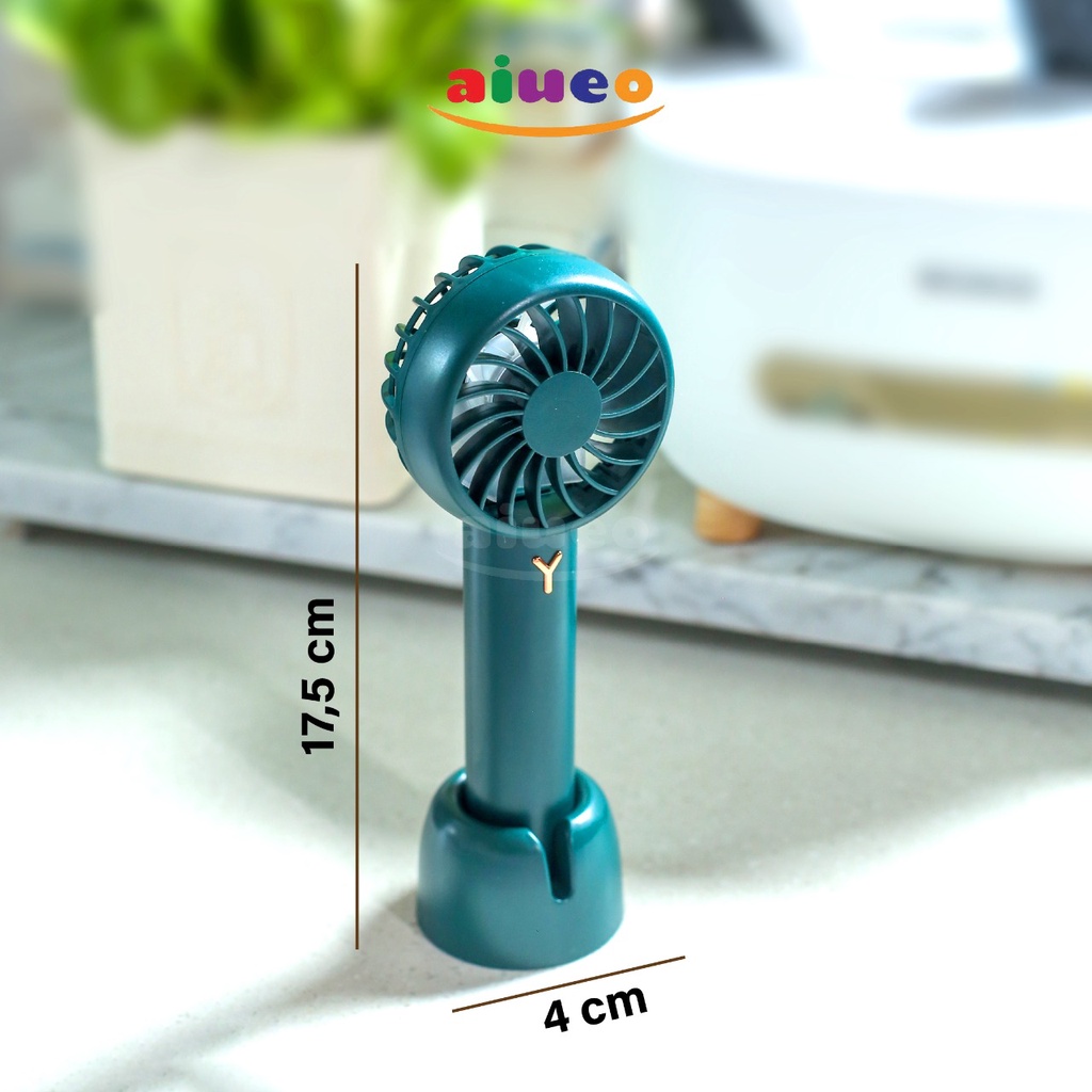 Kipas Angin Mini Portable Konser Travel Genggam Lipat Mini Fan Dengan Dudukan