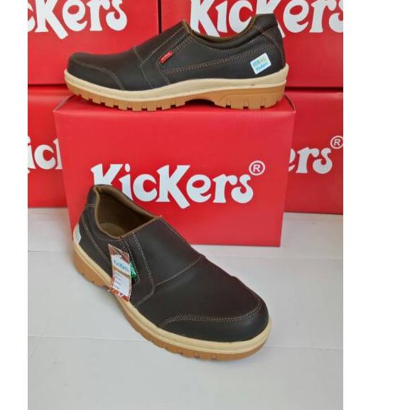 Hot  Sepatu kulit kickers pria GRATIS KAOS KAKI
