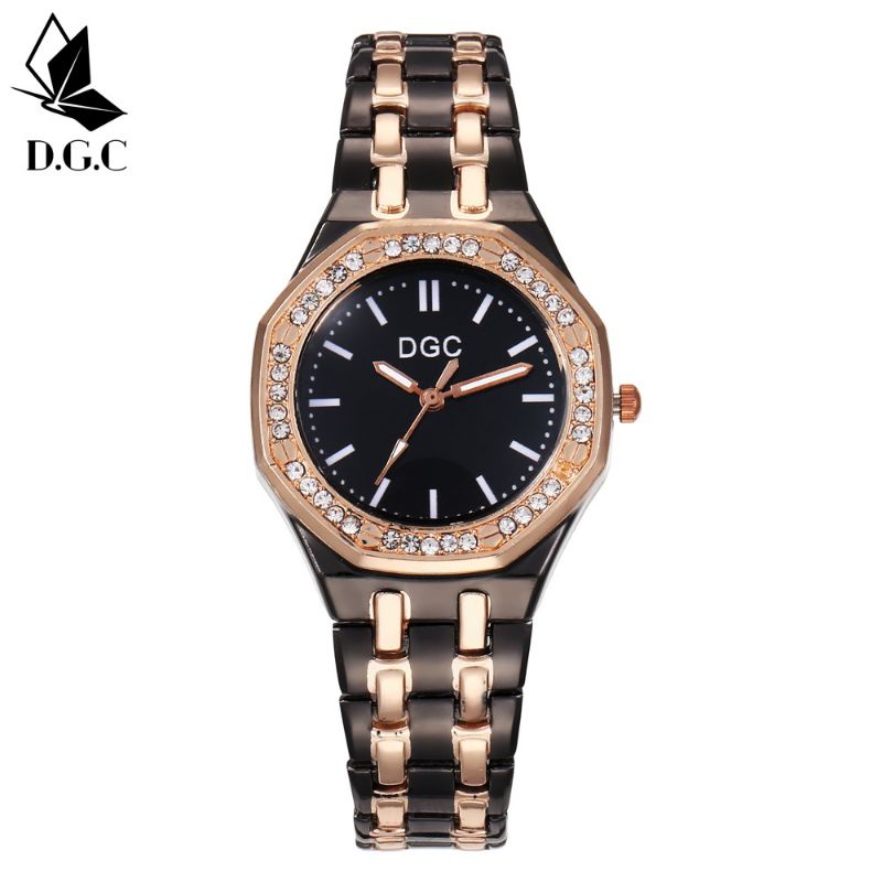 (Cod)Jam Tangan Wanita DGC Mata&quot; Sergi8 Strap Rantai/Stell(Dikirim Jakarta)