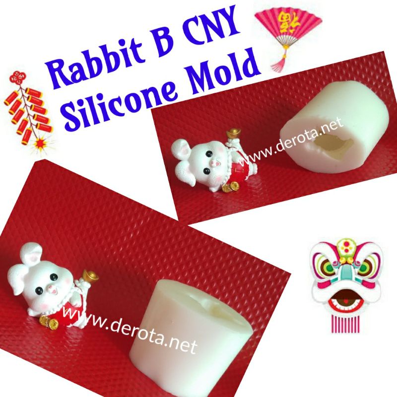 Cetakan Imlek Kelinci B Silicone Mold Chocolate Puding Mold