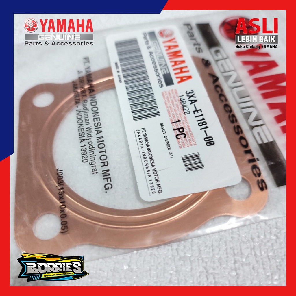 Packing Gasket Cylinder Paking Silinder Head Kop Yamaha F1ZR FIZR F1Z FIZ R Force 1 F1 Original YGP