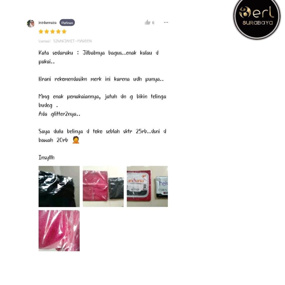 ₱ Jilbab Sinar Glamour Jilbab Shinar Kerudung Shinar Glamour Hijab Sinar Glamour Ansania Original Pa