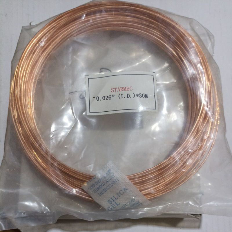 BARU Pipa kapiler tembaga / cooper capilary 0.026 kulkas 1pintu