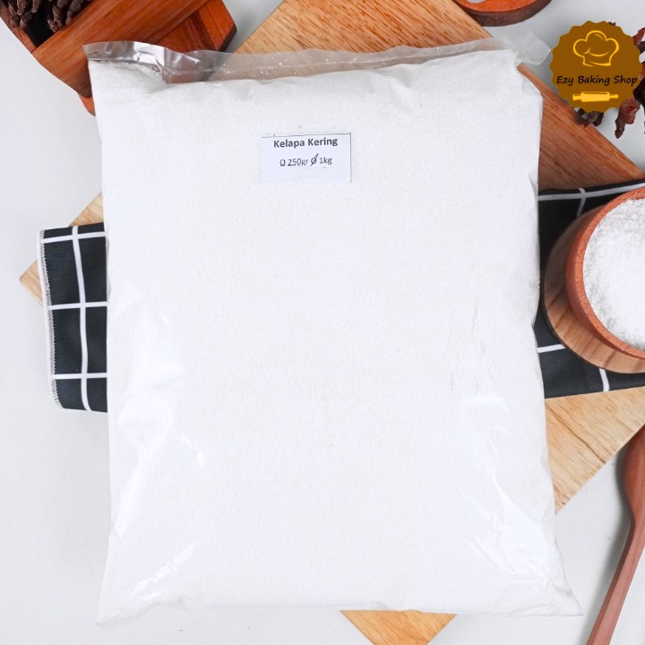 Kelapa Kering 1kg [REPACK] / Tepung Kelapa Kering / Desiccated Coconut