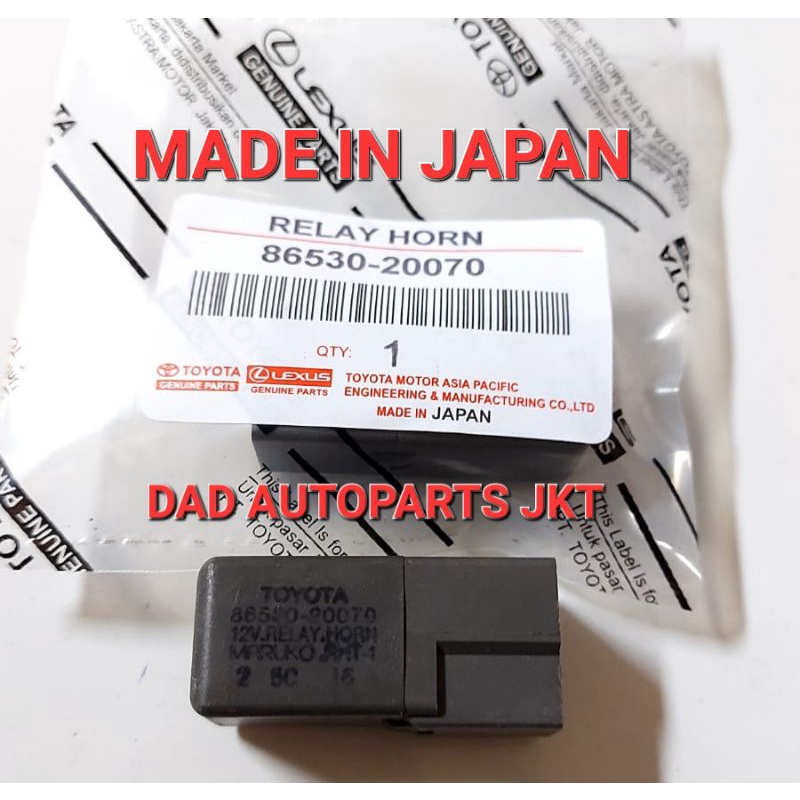 RELAY KLAKSON TOYOTA KAKI 3 SOLUNA STARLET GREAT COROLLA KIJANG ORIGINAL JAPAN