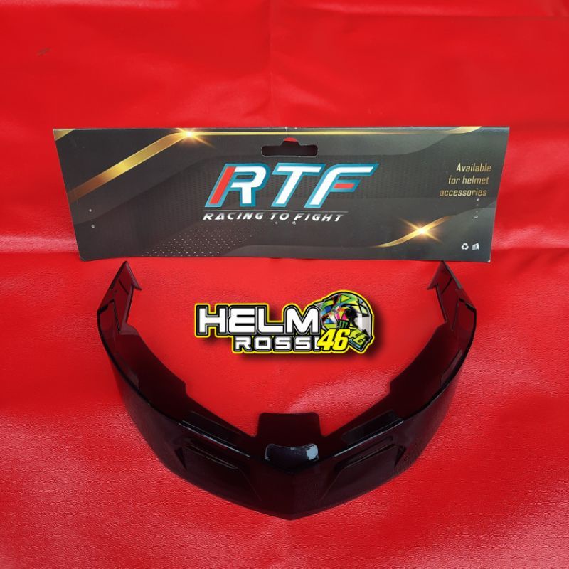 Kaca FLAT KYT TT COURSE - Iridium Blue - Iridium RED -  Silver - Gold + TOP || TEAR OFF POST BENING