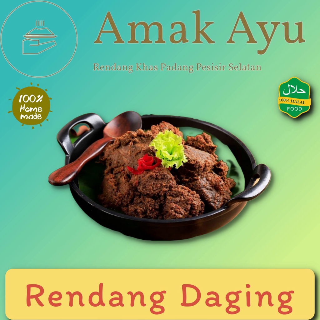 

Rendang Daging Padang Khas Pesisir Selatan Amak Ayu (1 Kg)