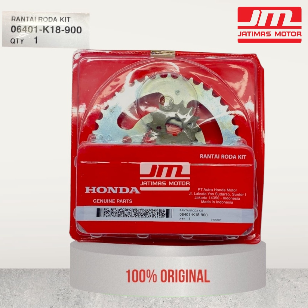 06401-K18-900 Gear gir rantai roda set cb150 verza ORI AHM