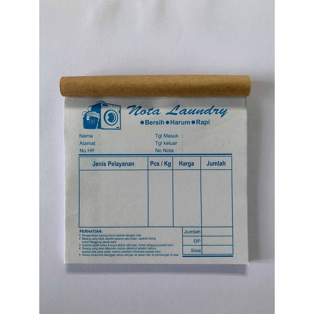 

NOTA LAUNDRY 1 PLY UKURAN SEPERENAM