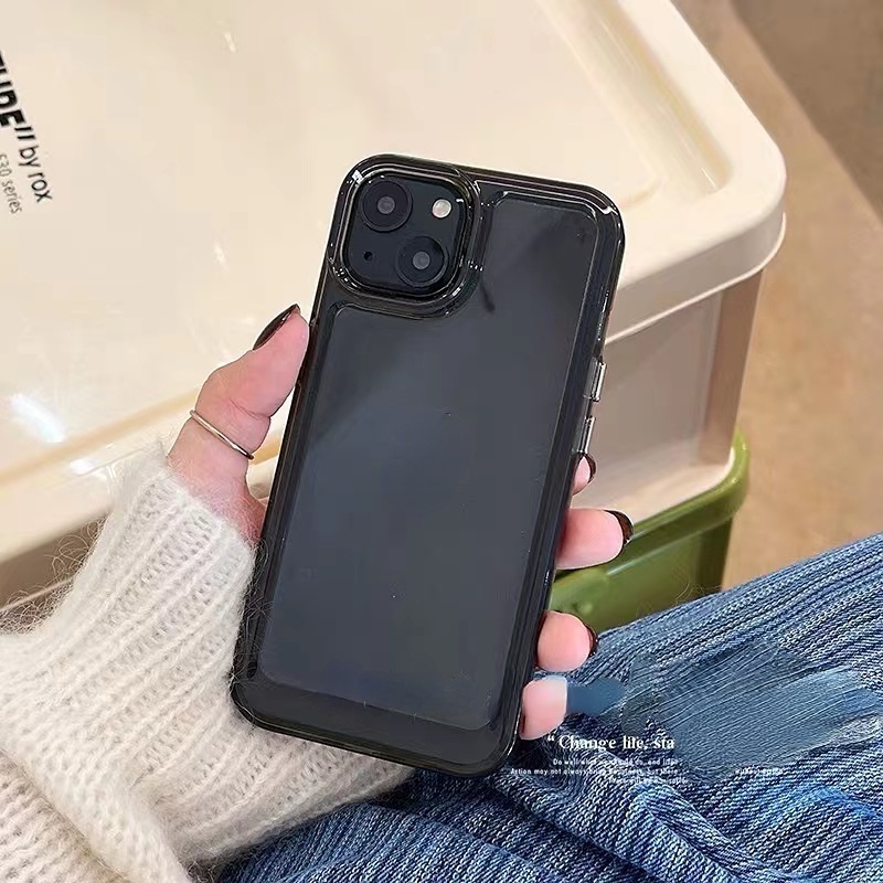 IPHONE Shockproof Soft Phone Case Kompatibel Untuk Iphone14 13 12 11 Pro XS Max XR X8 7 6S Plus Casing Silikon TPU Transparan TPU Cover