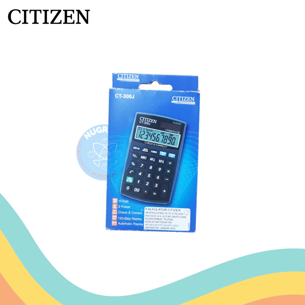 

KALKULATOR CITIZEN CT 300J (1 PCS)