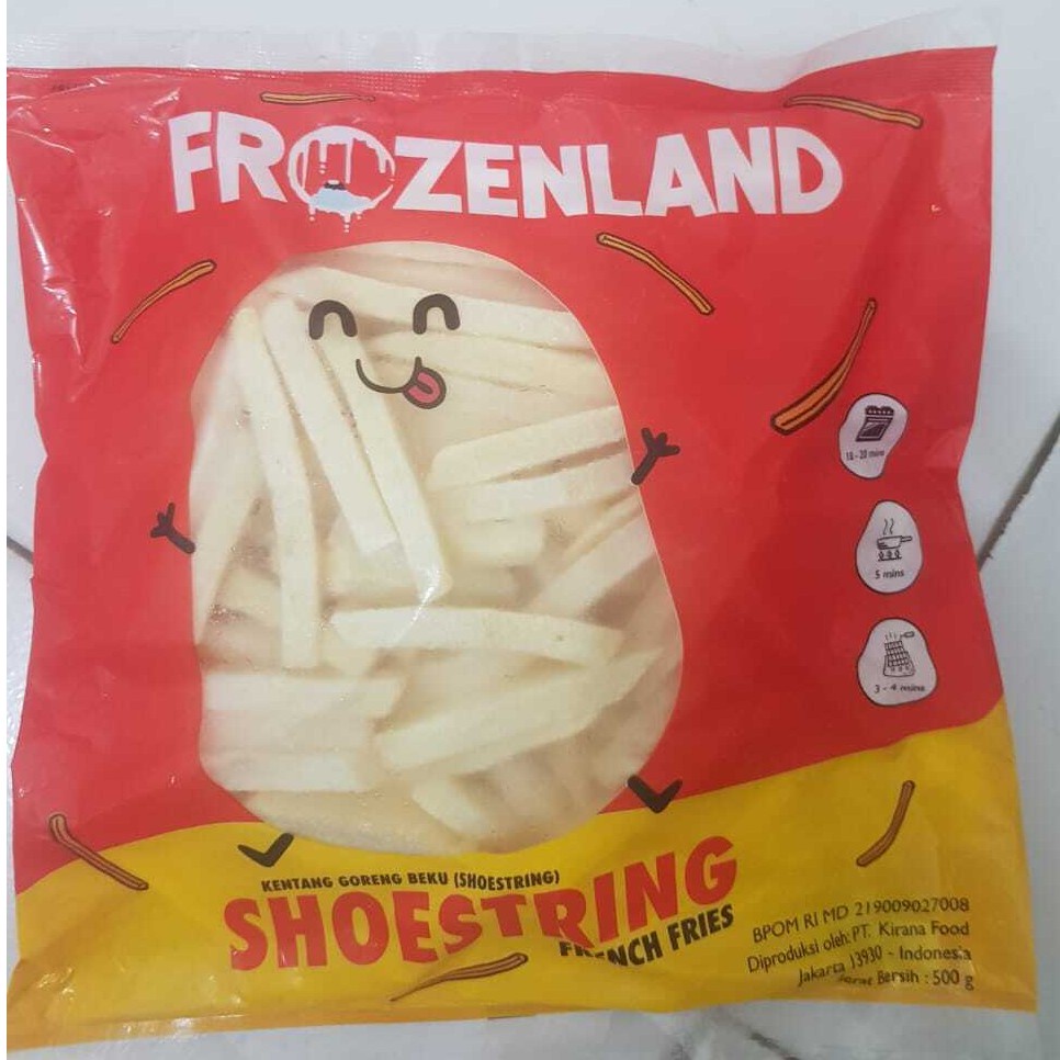

Frozen Land Shoestring 500gr, Sameday Instan Delivery Jogja