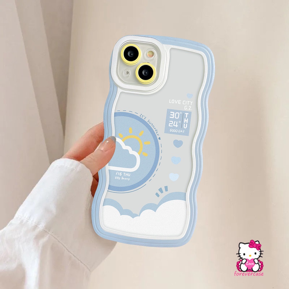 Case Vivo Y35 Y35 Y16 Y22s Y21 Y12 Y75 Y20 Y22 Y17 V20 Y15 Y15s Y02s V21 V25E V25 Y12s Y12i Y21s Y11 Y33s Y15A Y91 Y30 Y50 Y91C Wavy Edge Siang Malam Weather Forecast Soft Couple Cover