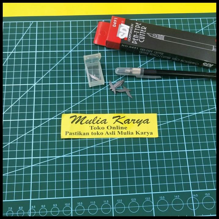

Paket Art Knife + Cutting Mat A3 + Refil / Pen Cutter