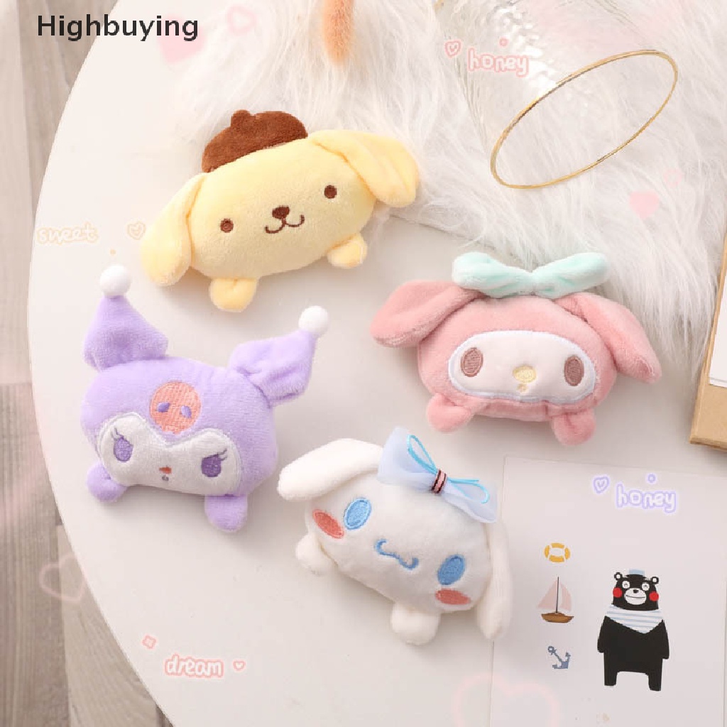 Hbid Lucu Sanrio Kartun Boneka Mainan Bros Mewah Bentuk Lucu Lembut Lencana Aksesoris Dekorasi Rumah Kartun Tas Pin Ransel Liontin Dekorasi Hadiah Glory