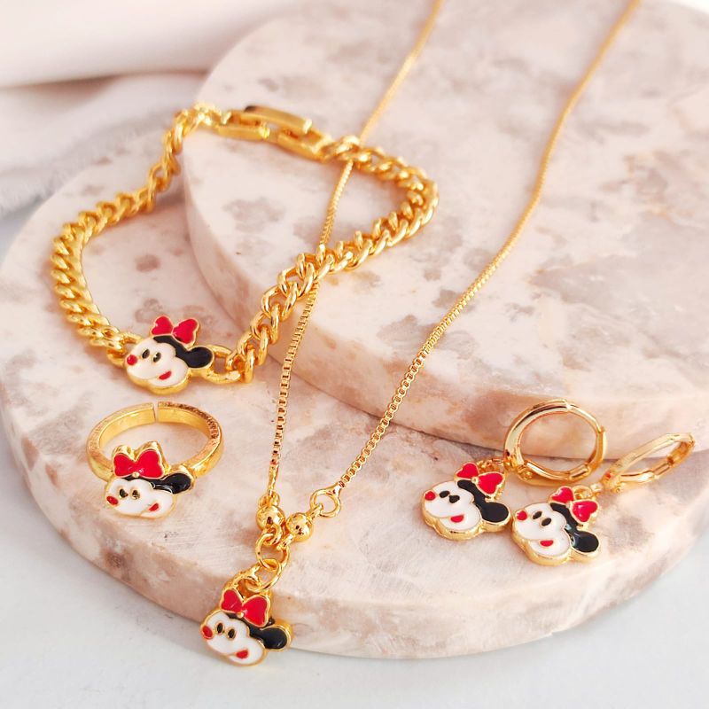 Kalung Set Anak Lengkap dengan Cincin+ Anting Xuping