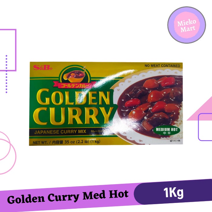 

S&B Golden Curry Medium Hot | Kari Blok | Kari Jepang 1Kg