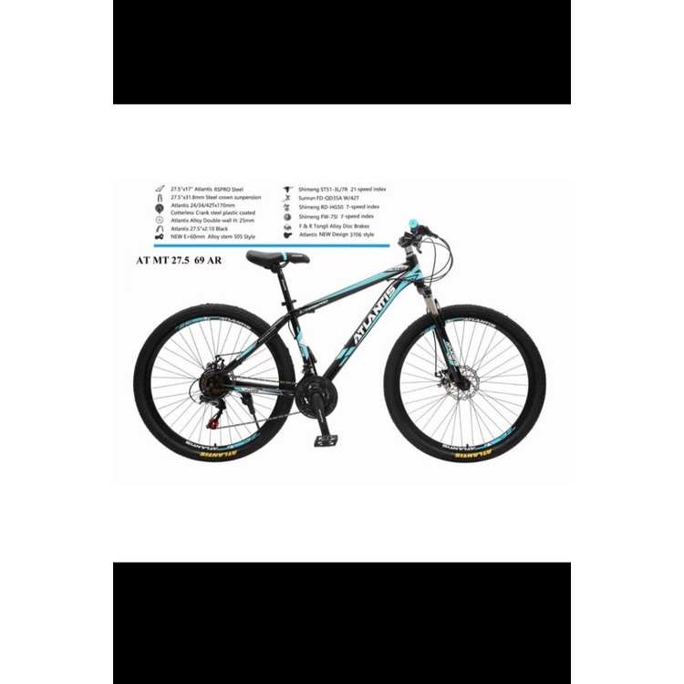 Sepeda gunung mtb atlantis 730 disbrake 27,5 inch