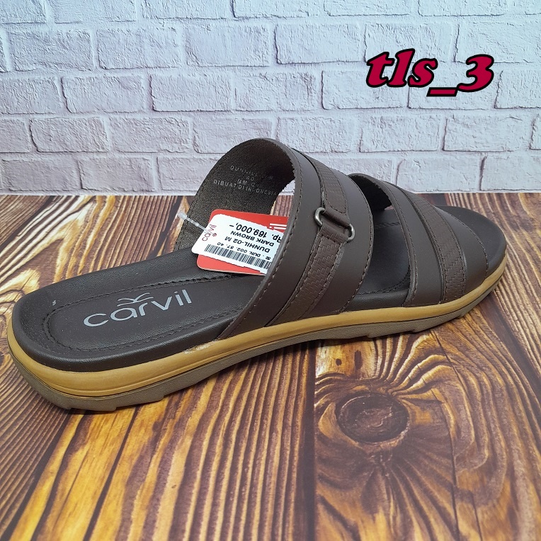 Sandal Slop Pria Carvil Dunhil 02/03 38-44 Sendal Selop Ban Dua Terbaru Ori