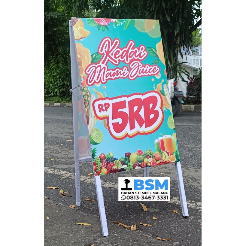 Jual Standing Banner Kayu Ukuran 80x50cm | Shopee Indonesia