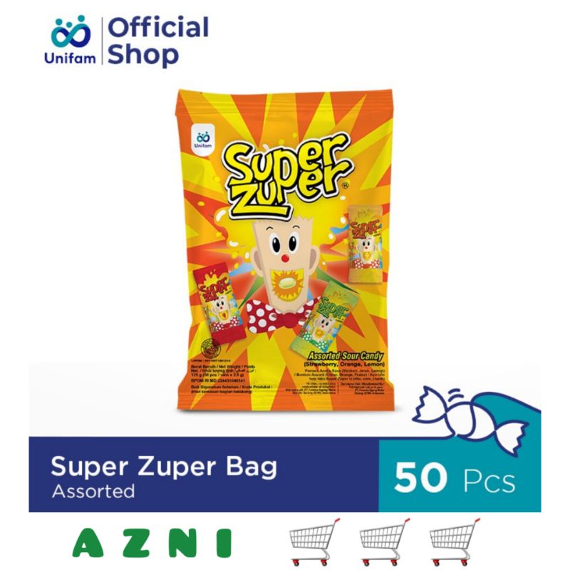 

Super Zuper Permen - Assorted Sour Candy 140 g