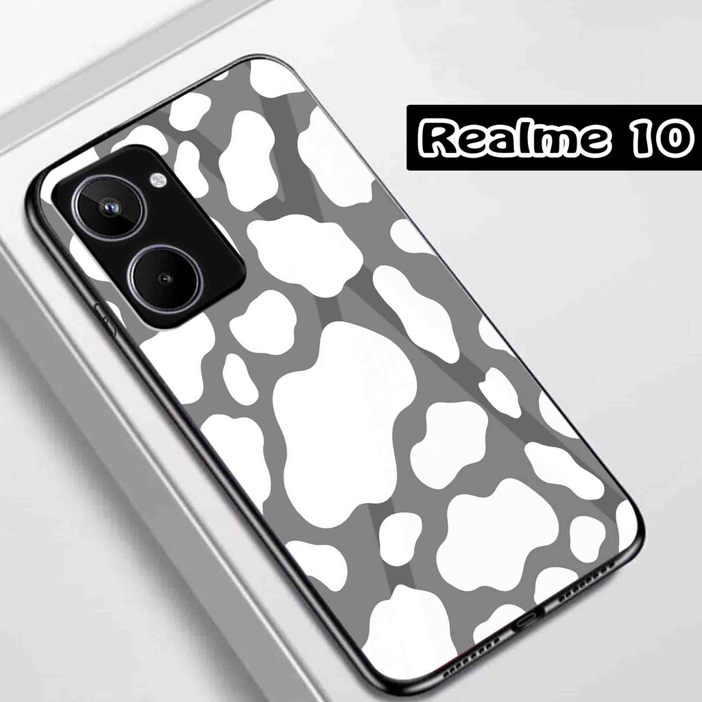 (Q43) Softcase Realme 10 - Softcase Kaca Realme 10 - Case Aesthetic Realme 10 - Case keren Realme 10