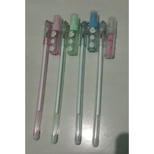 

Pulpen/Pen/Bolpoin gel + botol spray parfume mini