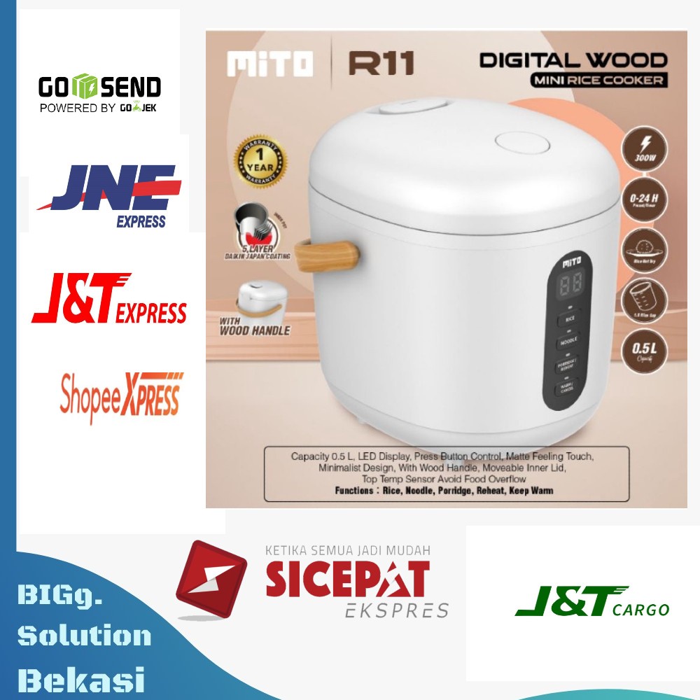 Jual Rice Cooker Digital Mini Mito R11 0,5 Liter Shopee Indonesia