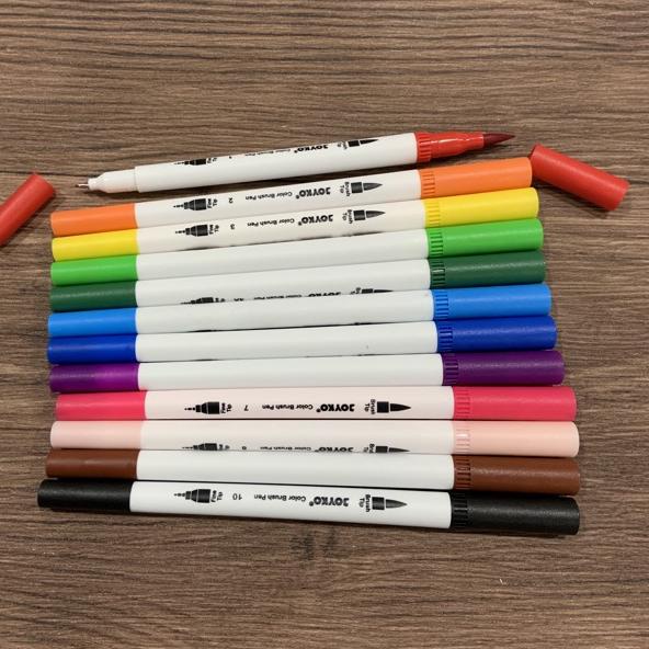 

Pasti Kekinian Joyko Brush Pen 12 Warna Brush + Pen CLP-06 SET