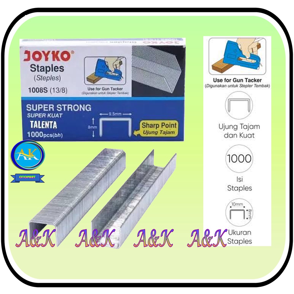 

Isi Staples Tembak / Refill Gun Tacker Joyko 1008S (13/8)